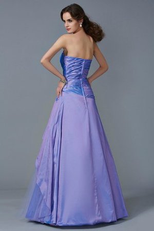 Robe de quinceanera de mode de bal de bustier en taffetas avec zip manche nulle - Photo 2