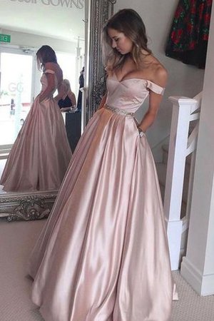 Natürliche Taile Prinzessin Ärmelloses Schulterfreier Ausschnitt Schick Abendkleid - Bild 1