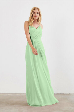 Robe demoiselle d'honneur de fourreau passionnant naturel longue romantique - Photo 4
