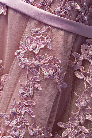 Robe de cocktail col en bateau rêveur avec zip décontracté romantique - Photo 4