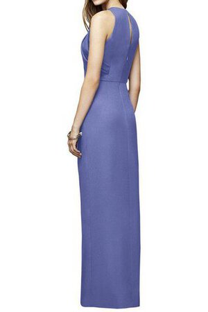 Vestido de Dama de Honor de Corte Recto en Satén de Largo de Plisado de Sin mangas - Foto 2