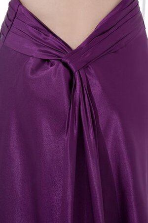 Robe de soirée plissé d'épaule asymétrique asymétrique avec sans manches - Photo 7