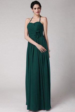 Robe demoiselle d'honneur longue avec sans manches maillot avec chiffon de dos nu - Photo 8