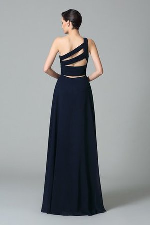 Vestido de Noche en Gasa de Cremallera de Un sólo hombro de Largo de Sin mangas - Foto 2