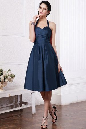 Prinzessin Empire Taille Kurzes Brautjungfernkleid mit Reißverschluss mit Plissierungen - Bild 9