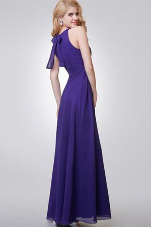 Robe demoiselle d'honneur plissage ceinture avec chiffon fermeutre eclair ruché - Photo 4