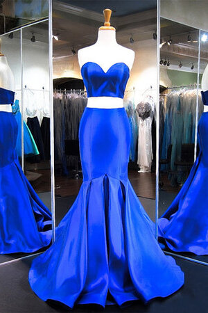 Ärmelloses Herz-Ausschnitt Attraktiv Bodenlanges Bescheidenes Ballkleid - Bild 1