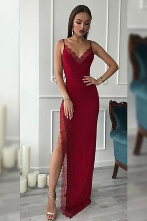 Robe de bal de col en v manche nulle charme jusqu'au sol en forme - Photo 1