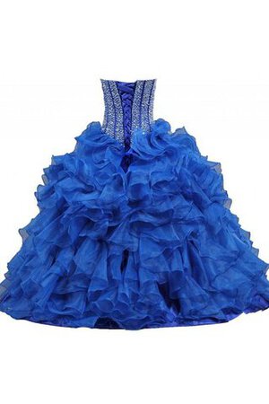 Vestido de Quinceañeras de Largo de Abalorio de Sin mangas de Volante de Encaje Adorno - Foto 2