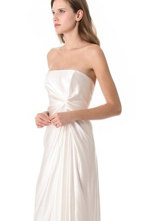 Robe de mariée longue facile avec zip de bustier de traîne courte - Photo 3