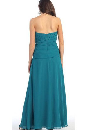 3 /4 länge Ärmeln A-Line Reißverschluss gerüschtes drapiertes bodenlanges Brautmutterkleid - Bild 2