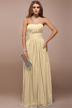 Robe demoiselle d'honneur longue avec sans manches de col en cœur en forme de lotus - Photo 6