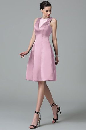 Robe demoiselle d'honneur en satin de lotus avec zip manche nulle de princesse - Photo 20