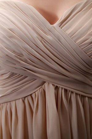 Sencillo Vestido de Dama de Honor de Imperio de Criss Cross de Plisado de Escote Corazón - Foto 4