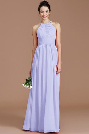 Normale Taille A-Linie Prinzessin Gerüschtes Bodenlanges Brautjungfernkleid - Bild 22