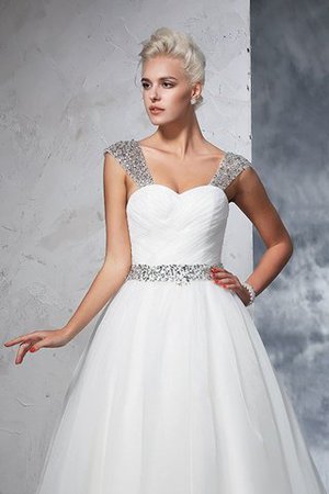 Vestido de Novia de Corte Evasé de Imperio Cintura de Largo de Tiras anchas - Foto 5