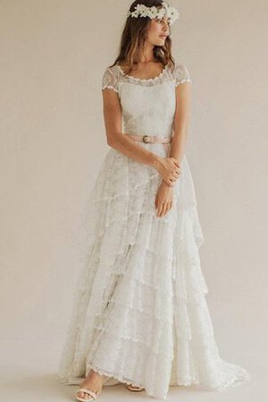 Abito da Sposa con Piega Formale E Informale originale con Seghettato Cerniera Romantico - Foto 1