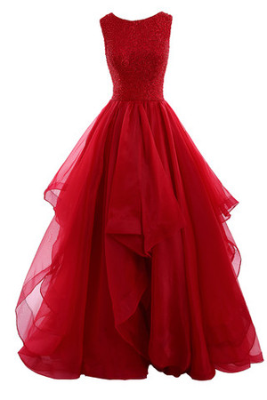 Duchesse-Linie Beach Stil normale Taille Modern ausgefallenes langes Abendkleid - Bild 1