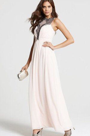 Robe demoiselle d'honneur luxueux long humble avec chiffon a-ligne - Photo 4