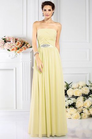 Vestido de Dama de Honor de Corte princesa de Largo de Imperio Cintura - Foto 8