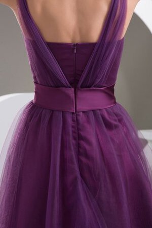 Tüll knielanges Jugendweihekleid mit Blume mit Spaghettiträger - Bild 5