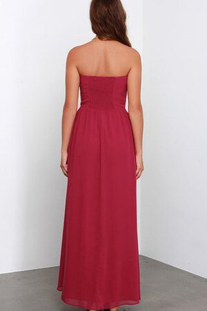 Abito da Damigella in Chiffon Elegante Lungo A-Line senza spalline - Foto 13