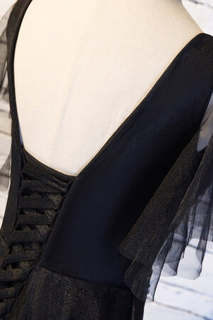 A-Linie Auffällig Satin Konservatives Romantisches Ballkleid - Bild 5