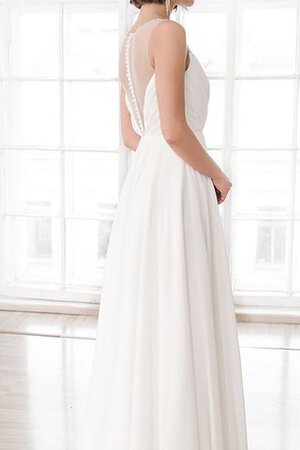 Blendend Ärmellos Pompöse Bodenlanges Sittsames Brautkleid - Bild 3