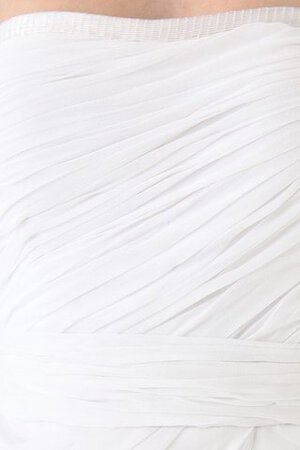 Taft plissiertes natürliche Taile einfaches bodenlanges Brautkleid mit offenen Rücken - Bild 4