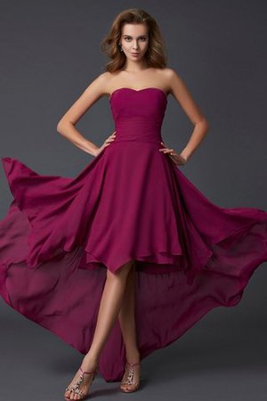 Robe de soirée longue plissé en chiffon fermeutre eclair ligne a - Photo 1