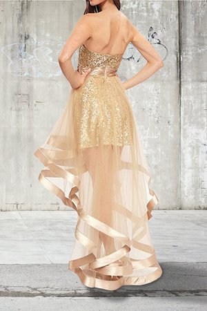 Anmutig Prinzessin Natürliche Taile A Linie Paillette Ballkleid - Bild 4
