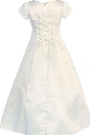 Spaghetti Träger A-Line kurze Ärmeln Blumenmädchenkleid - Bild 3