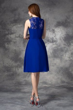 Ärmelloses Normale Taille Chiffon Reißverschluss Brautjungfernkleid mit Spaghettiträger - Bild 30