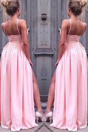 Gerüschtes Prinzessin Chiffon Sittsames Abendkleid mit Spaghettiträger - Bild 2