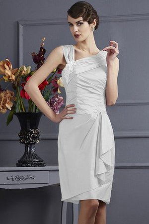 Robe demoiselle d'honneur courte appliques de fourreau textile taffetas avec zip - Photo 17