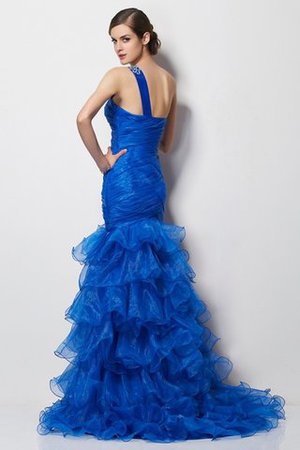 Vestido de Fiesta de Corte Sirena en Tul de Drapeado de Plisado de Largo - Foto 2