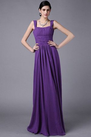 Plissiertes Reißverschluss Anständiges Bodenlanges Brautjungfernkleid aus Chiffon - Bild 24