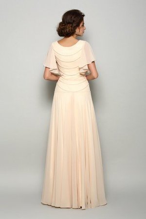 Robe mère de mariée naturel ligne a de princesse avec perle avec chiffon - Photo 2