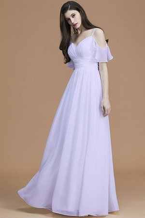 Normale Taille Prinzessin Spaghetti Träger A Linie Bodenlanges Brautjungfernkleid - Bild 26