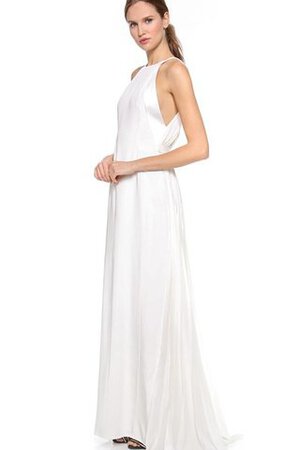 Abito da Sposa in Chiffon con Fusciacca Formale E Informale con Nastro decorato Cerniera - Foto 3