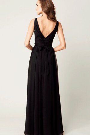 Robe demoiselle d'honneur luxueux plissage moderne a-ligne fermeutre eclair - Photo 2