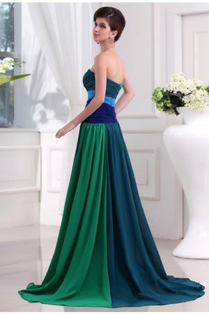 Ärmelloses Sweep train Normale Taille Prinzessin Ballkleid aus Chiffon - Bild 2