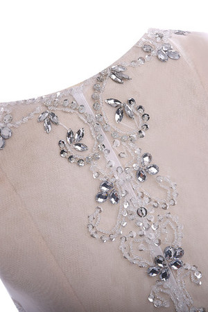 Robe de bal chic avec chiffon en chute avec cristal broderie - Photo 7