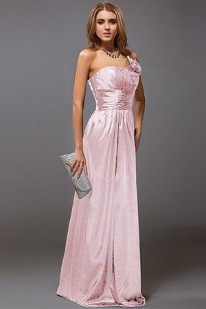 Robe demoiselle d'honneur longue jusqu'au sol avec zip de lotus manche nulle - Photo 21
