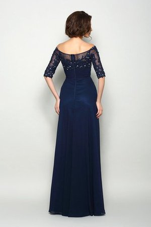 Prinzessin Perlenbesetztes Chiffon Brautmutterkleid mit Reißverschluss mit Empire Taille - Bild 2