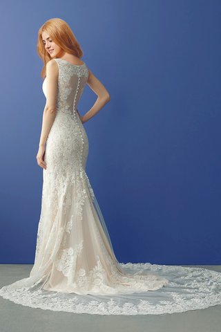 Vestido de Novia en Encaje de Sin mangas de Encaje Adorno de Largo de Apliques - Foto 2