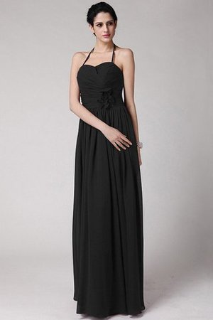 Robe demoiselle d'honneur longue avec sans manches maillot avec chiffon de dos nu - Photo 2