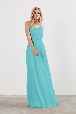 Robe demoiselle d'honneur de fourreau passionnant naturel longue romantique - Photo 1