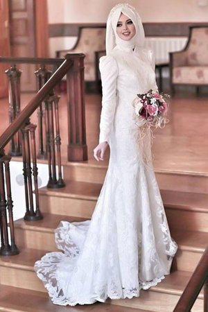 Robe de mariée en tulle distinctif haute couvert longue plissage - Photo 1