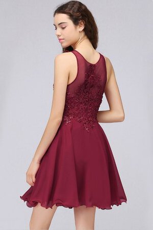 Glamouroso&Dramatico Vestido de Cóctel en Gasa de Espléndido de Encaje Adorno - Foto 2